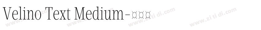 Velino Text Medium字体转换 Velino Text Medium字体转换